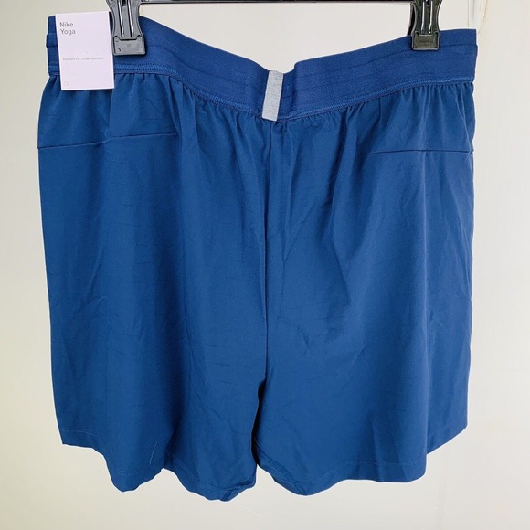 Nike Yoga Men's 2-in-1 Shorts Lined Compression Blue Size XXL 2XL DC5320-410 NWT - Picture 2 of 11